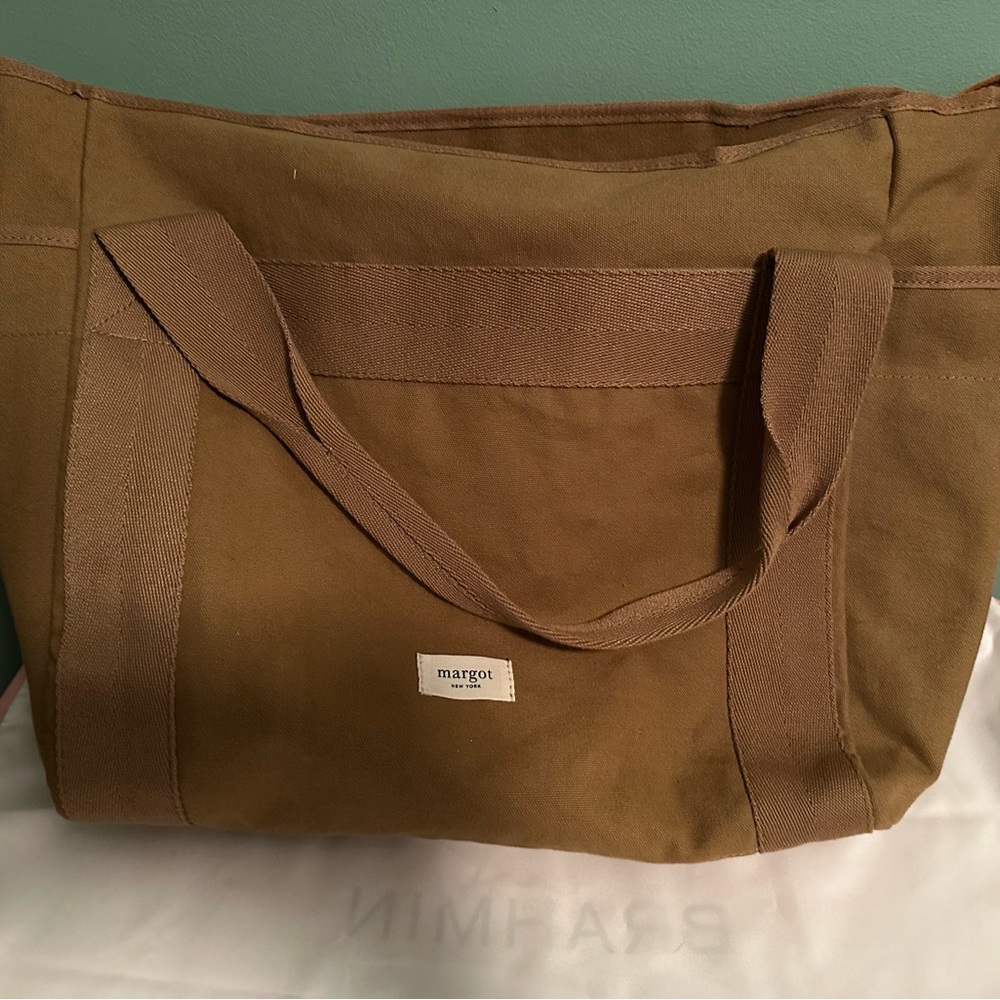 Margot Brown Canvas Tote Bag “Brown”
